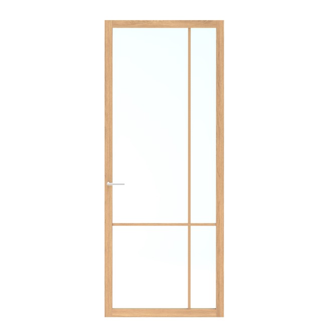 Binnendeur Skantrae SSL 14807 Blank Glas Natural Oak